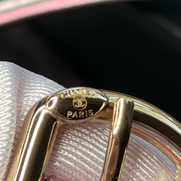 Gradient Metallic Two Tone Lambskin Quilted Flap Chain Belt Bag NWOT Pink/Silver - Picture 13 of 17